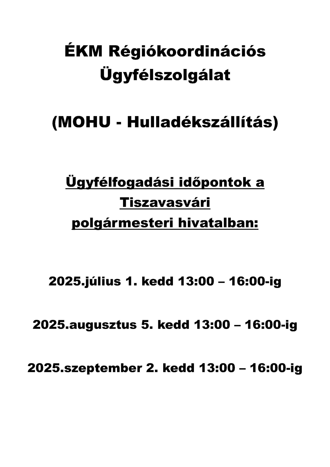 MOHU Ügyfélpont 07-09 hó