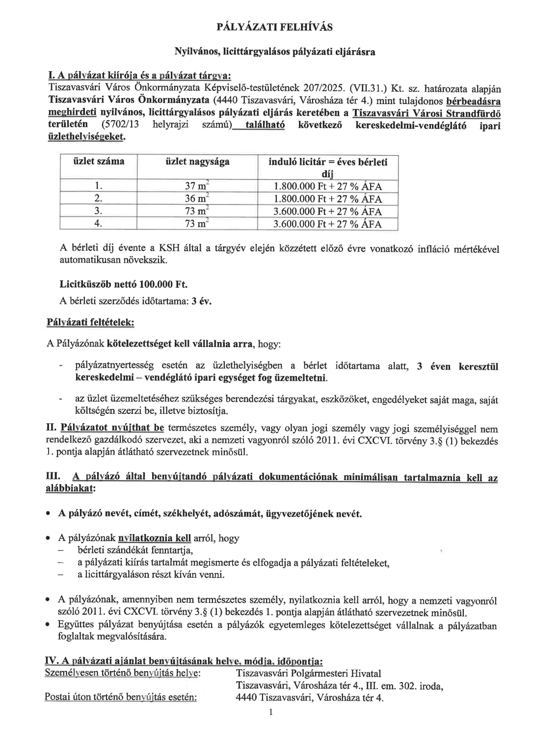 Pályázat üzlethelyiség bérbeadására_Oldal_1