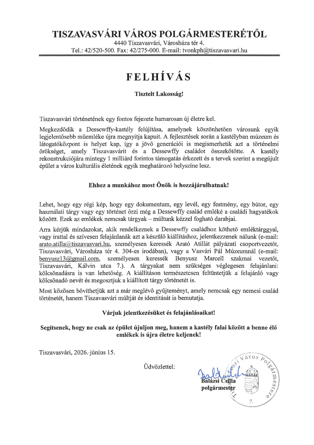 Felhívás