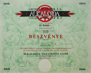 Alkaloida részvény